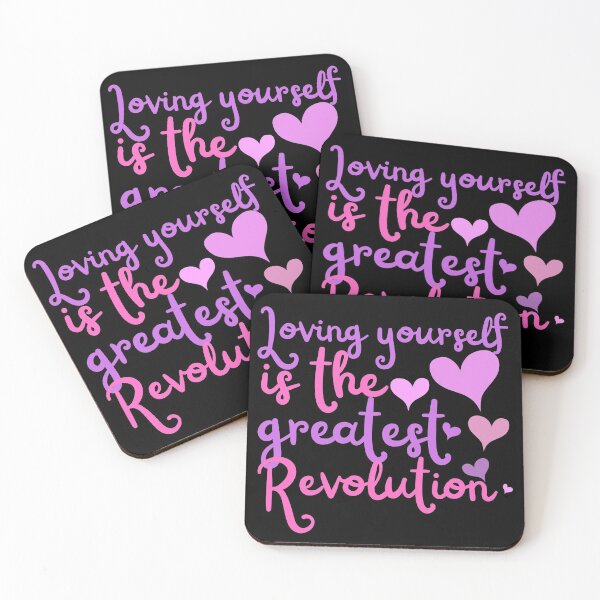 Item preview, Loving Yourself Is The Greatest Revolution Pink Shades Design designed and sold by SweetAndSpice.