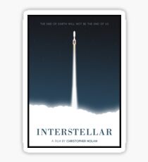 Interstellar film poster Sticker