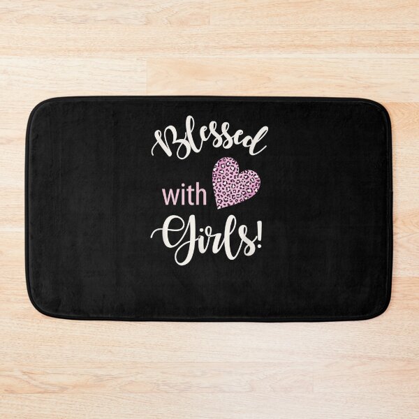 Item preview, Blessed With Girls Pink Leopard Print Heart Mother's Day  designed and sold by charissamo77.