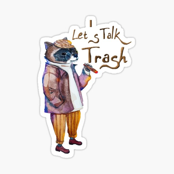 Trash Talk Sticker for Sale by mitchman5