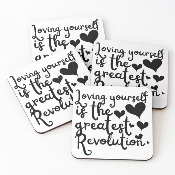 Item preview, Loving Yourself Is The Greatest Revolution Black Shades Design designed and sold by SweetAndSpice.