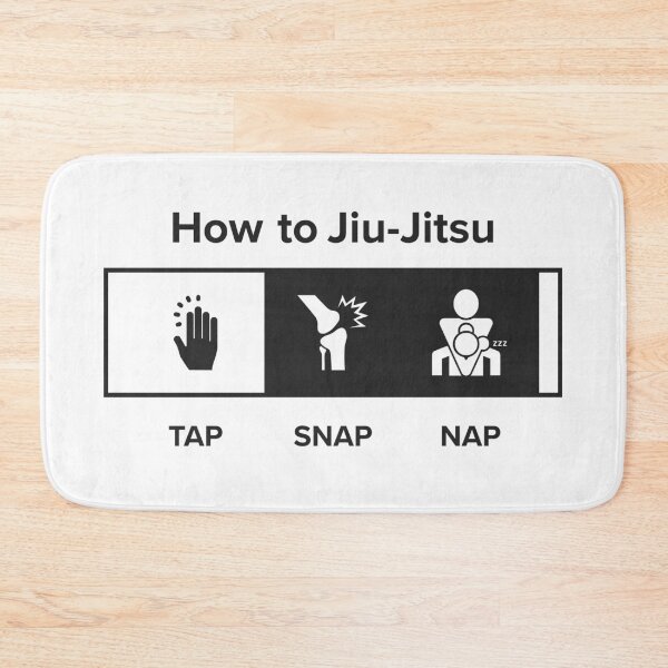 Item preview, How to Jiu-Jitsu (Tap Snap Nap) - White designed and sold by Eyedalas.