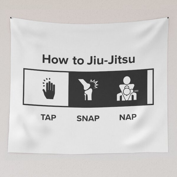 Item preview, How to Jiu-Jitsu (Tap Snap Nap) - White designed and sold by Eyedalas.