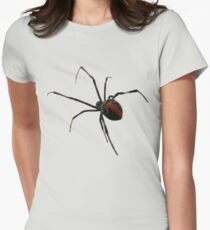 Red Back on Front Women's Fitted T-Shirt