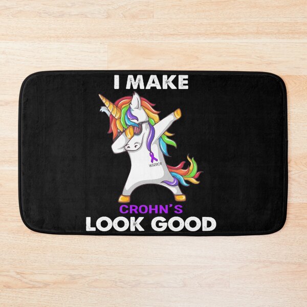 Item preview, I Make Crohn's Look Good Cute Unicorn Dabbing Crohn's Warrior designed and sold by heppenp.