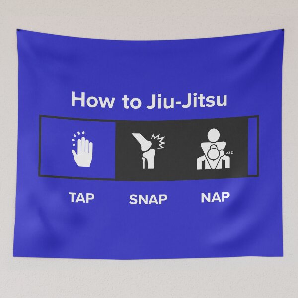 Item preview, How to Jiu-Jitsu (Tap Snap Nap) - Blue designed and sold by Eyedalas.