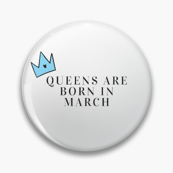 Item preview, Queens are born in March with birthstone crown designed and sold by travelnerd.