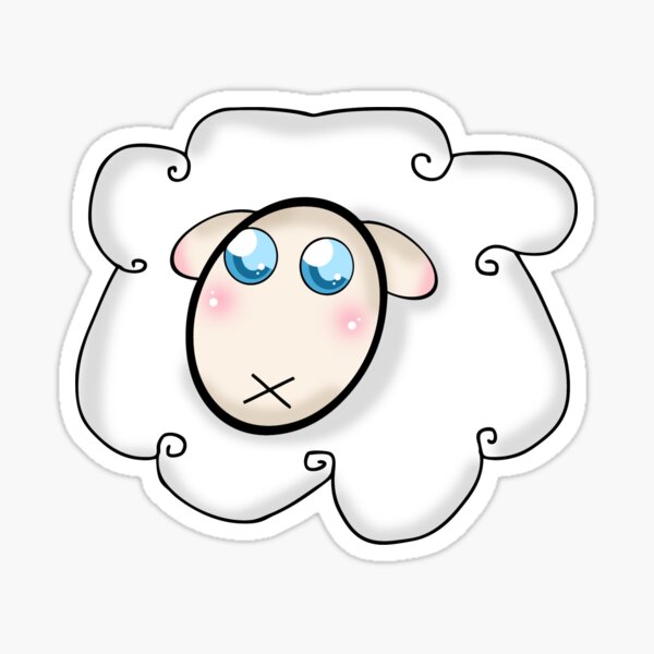 Horrifyingly Adorable Sheep Sticker