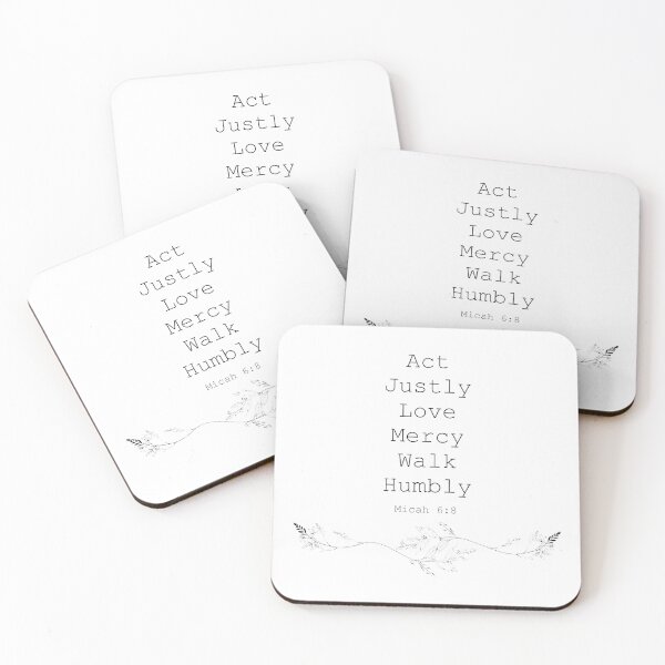 Item preview, Micah 6 : 8 act justly love mercy walk humbly designed and sold by the-cold-dots.