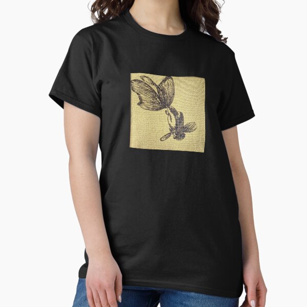 Vista previa del artículo con la obra «Goldfish en negro», diseñado y vendido por CraftingCapers.