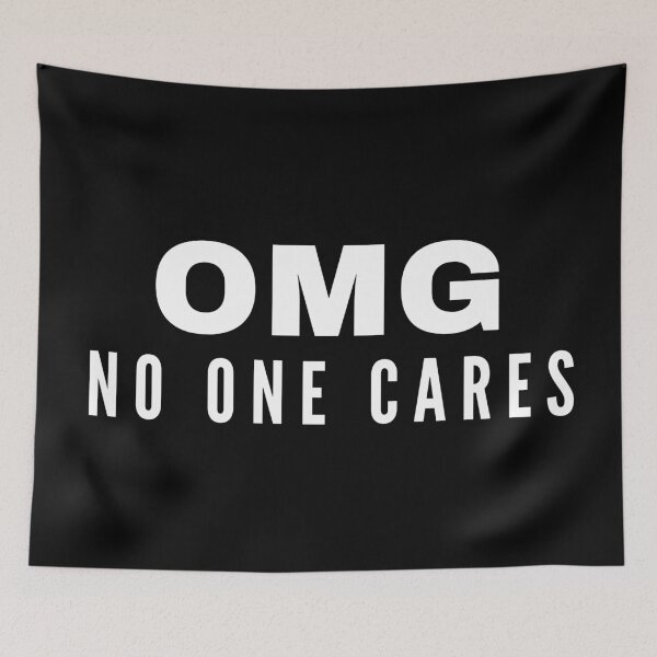 Item preview, OMG No One Cares Funny Funny Sarcastic Hydro Sticker  designed and sold by BoomDesignsUS.