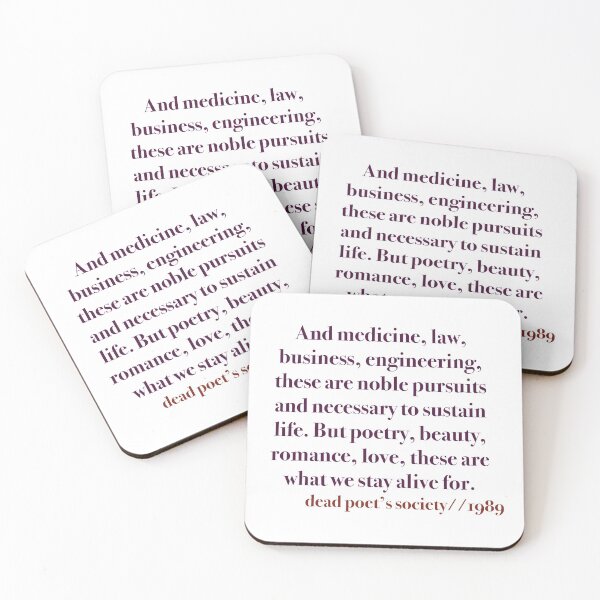 Item preview, dead poet's society quote designed and sold by mrosep.