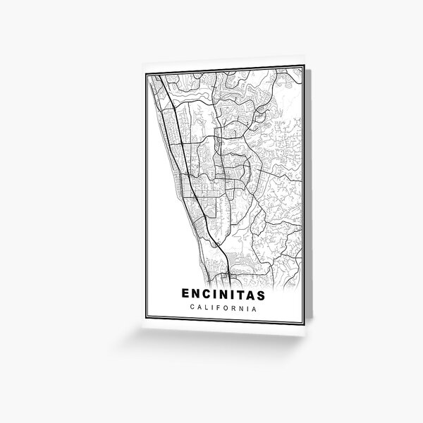 Item preview, Encinitas Map designed and sold by Tamas Das.