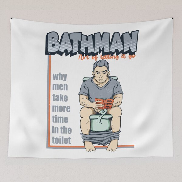 Item preview, Bath man art of letting it go designed and sold by pixeldsigns.