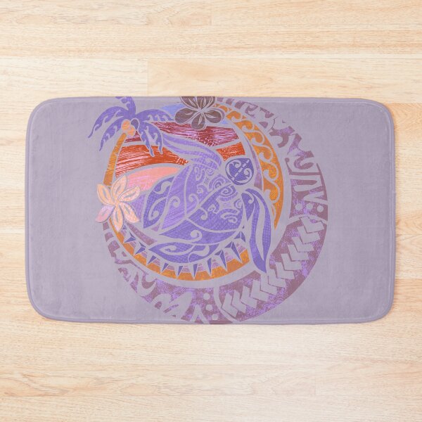 Item preview, Hawaiian Tribal Turtle Textured Badge  designed and sold by sunnthreads.