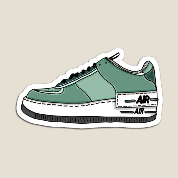 Item preview, green af1 sneakers designed and sold by designedbydaria.