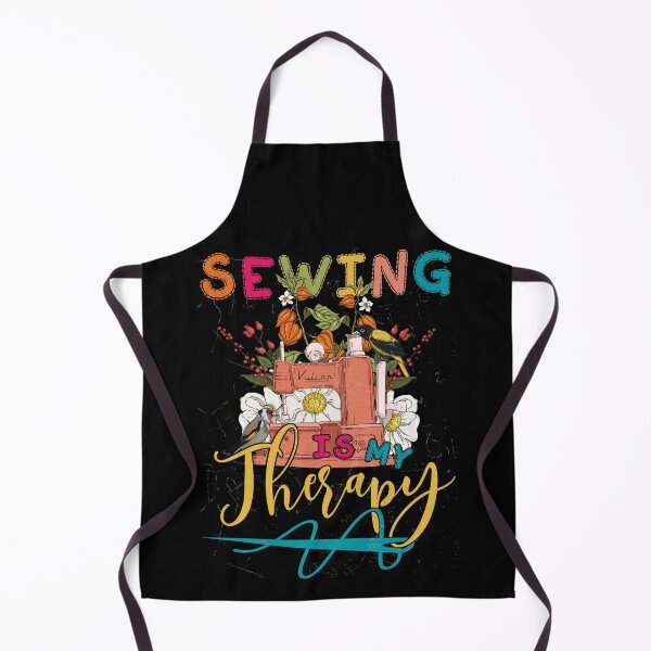 Item preview, Sewing Is My Therapy Floral Machine designed and sold by BaseStore.