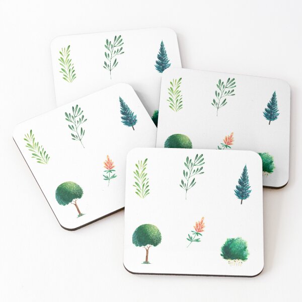 Item preview, Watercolor  plants pattern designed and sold by ByKarli.