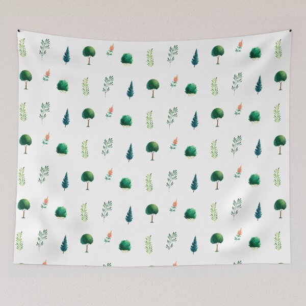 Item preview, Watercolor  plants pattern designed and sold by ByKarli.