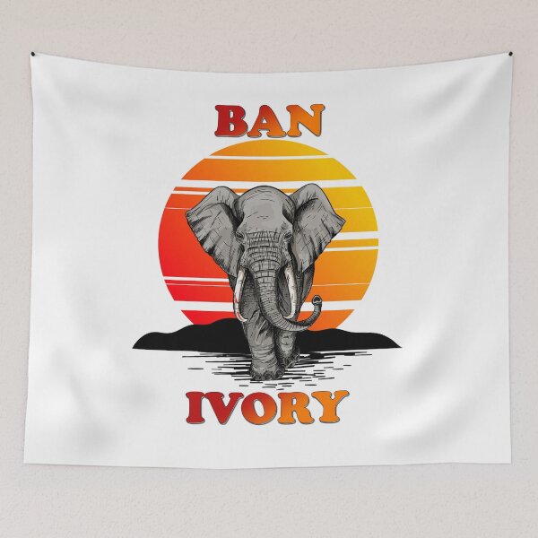 Item preview, Ban Ivory | Save the Elephants designed and sold by Harold Guillory.
