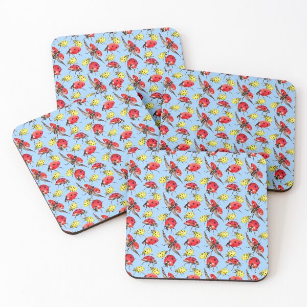Item preview, red and yellow ladybugs designed and sold by Astralia.