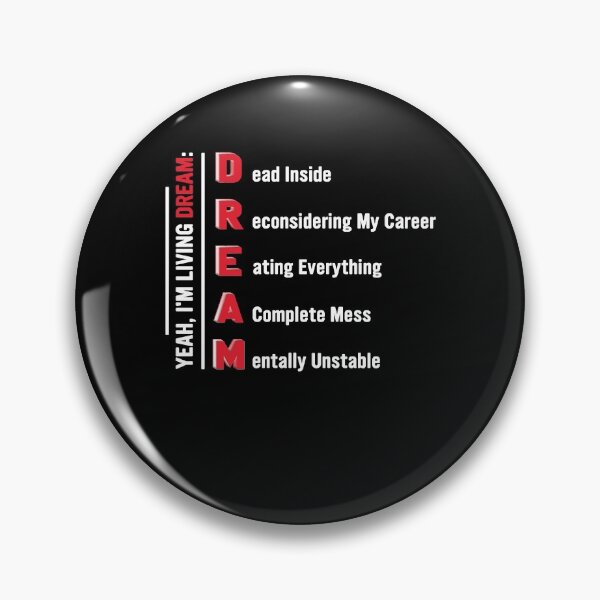 Item preview, Yeah, I'm Living Dream Dead Inside Reconsidering My Career Eating Everything A Complete Mess Mentally Unstable designed and sold by BaseStore.