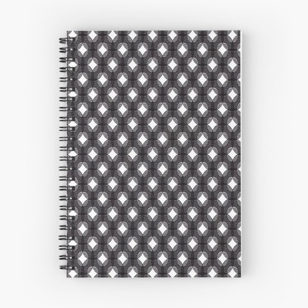 Item preview, Intertwined Woven Black, Grey and White Rings on Textured Pattern designed and sold by vortexatelier.