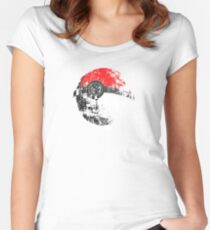Pokeball Death Star Women's Fitted Scoop T-Shirt
