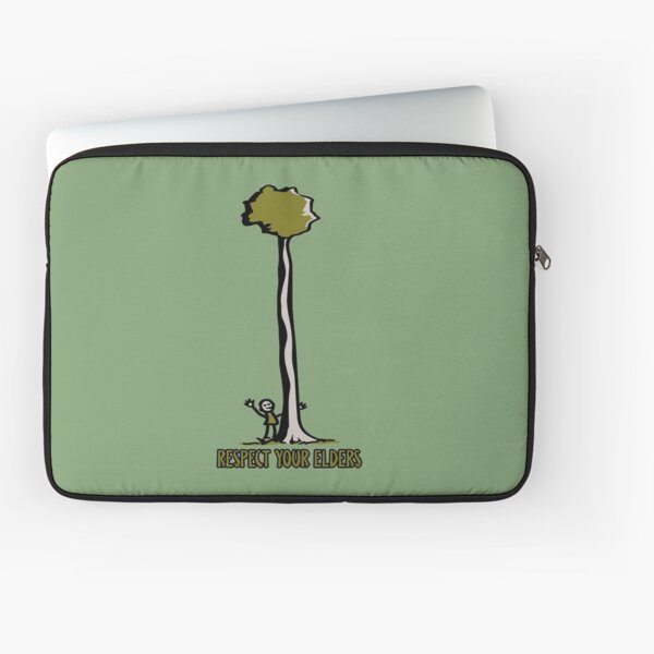Respect Your Elders Man Hugging Tree Laptop Sleeve