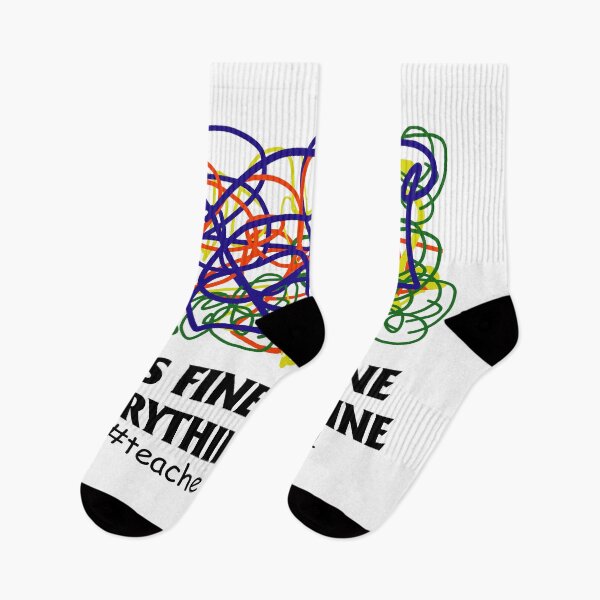 Item preview, Teacher Life 2021 It's Fine I'm Fine Everthing Is Fine T-Shirt designed and sold by cucai721.