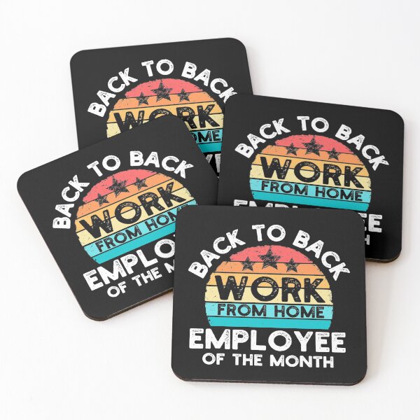 Item preview, Back To Back Work From Home Employee Of The Month - Funny Work From Home Scocial Distancing designed and sold by ohmier.