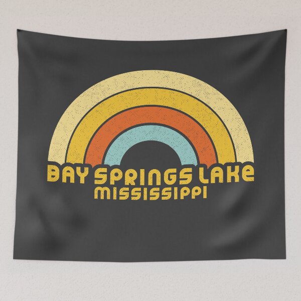 Item preview, Retro Bay Springs Lake Mississippi designed and sold by dk80.
