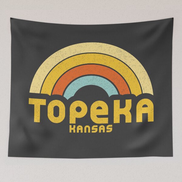 Aperçu de l'œuvre Retro Topeka Kansas créée et vendue par dk80.