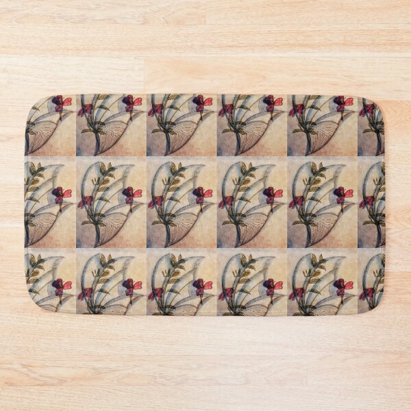 Item preview, Wing flower, Floral Red Watercolor Print, Botanical design designed and sold by ZenArt-Fern.