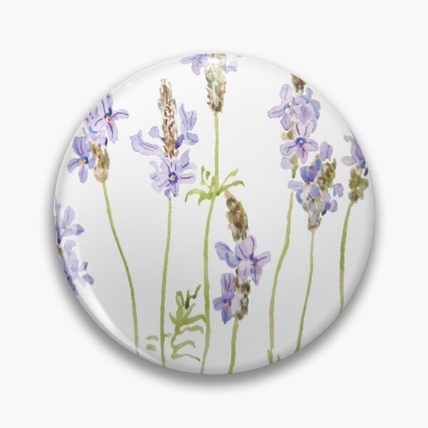 Item preview, hand painted purple fernleaf lavender watercolor designed and sold by ColorandColor.
