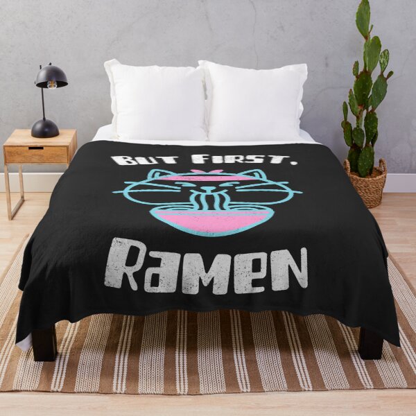 Item preview, But First Ramen Cat Kawaii Anime Otaku Japanese Ramen Noodles designed and sold by EricJP.