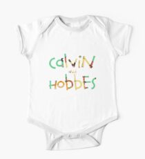calvin and hobbes font One Piece - Short Sleeve
