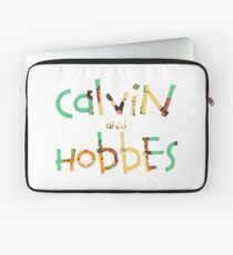 calvin and hobbes font Laptop Sleeve