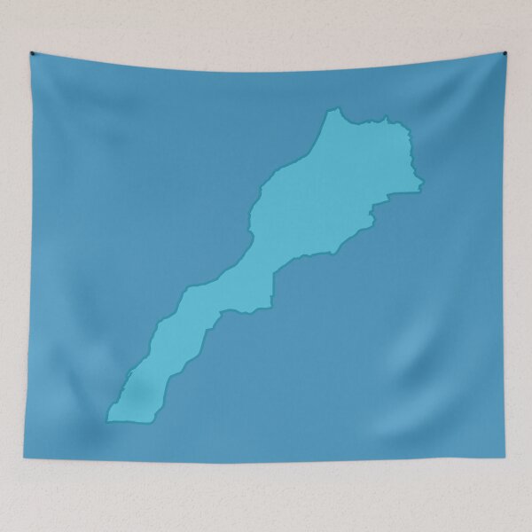 Item preview, Flat Styled Morocco Map designed and sold by Qestro.