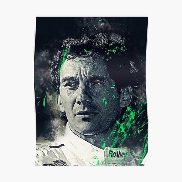 Ayrton Senna Peinture R.I.P Poster