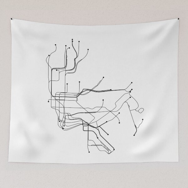 Item preview, New York City Subway Map designed and sold by multiplicitymap.