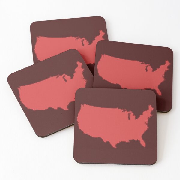 Item preview, Flat Styled America Map designed and sold by Qestro.