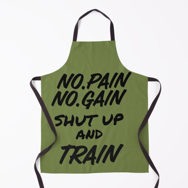Item preview, No Pain, No Gain, Shut up and Train Funny Exercise Fitness Design designed and sold by CreatedForYou.