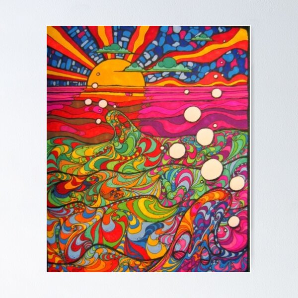 Item preview, 70s HIPPIE  POSTER designed and sold by THE AMERICAN TEEVANGELIST.