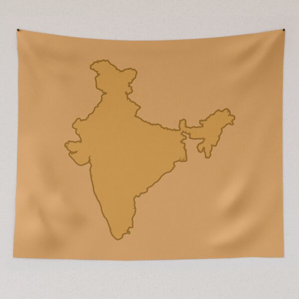 Item preview, Flat Styled India Map designed and sold by Qestro.