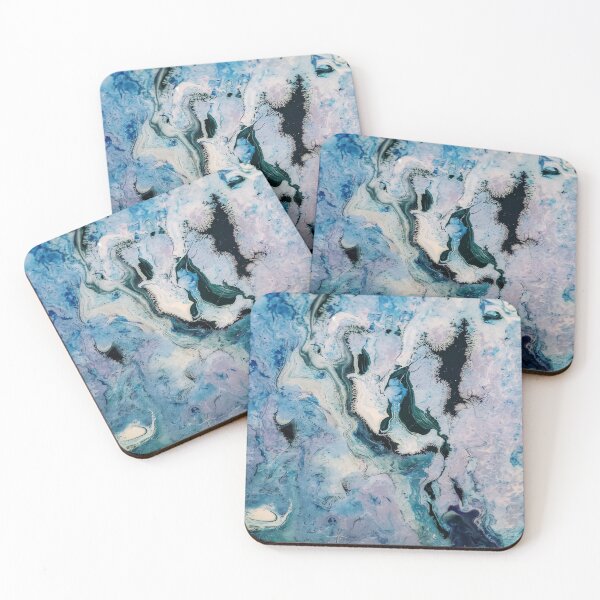 Item preview, Blue White Black Marble Art designed and sold by BEyourself be.