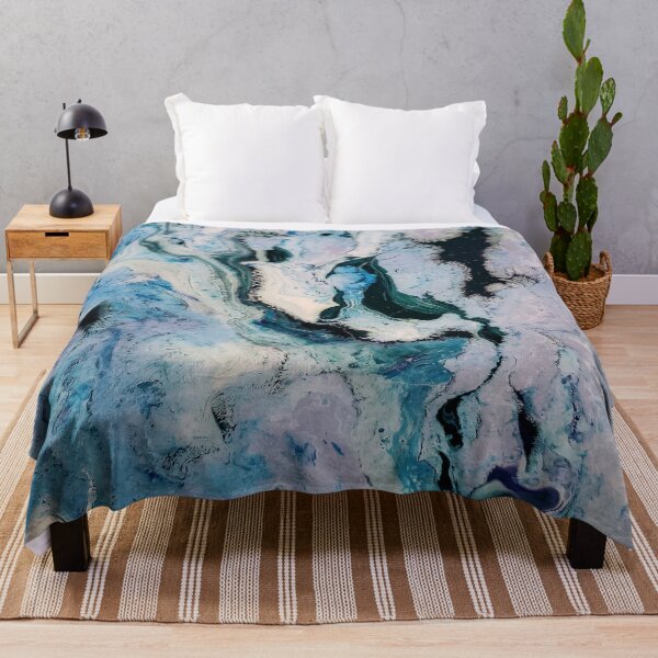 Item preview, Blue White Black Marble Art designed and sold by BEyourself be.