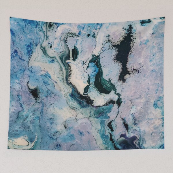 Item preview, Blue White Black Marble Art designed and sold by BEyourself be.