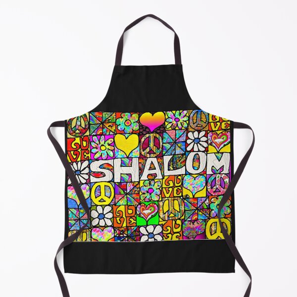 Item preview, 70s RETRO SHALOM PEACE POSTER designed and sold by THE AMERICAN TEEVANGELIST.
