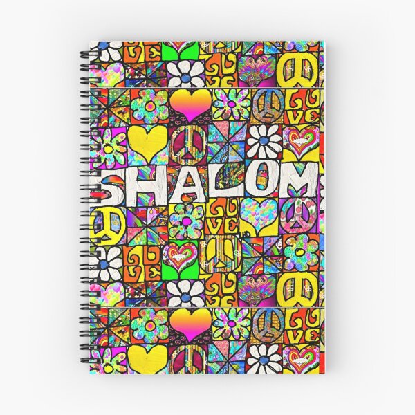 Item preview, 70s RETRO SHALOM PEACE POSTER designed and sold by THE AMERICAN TEEVANGELIST.